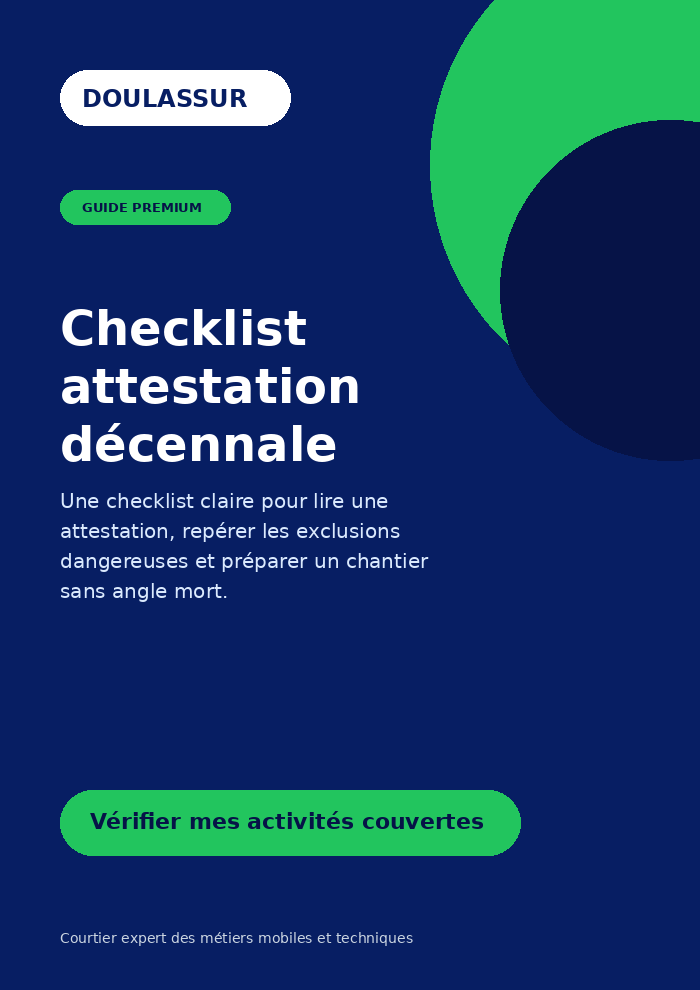 Checklist attestation décennale